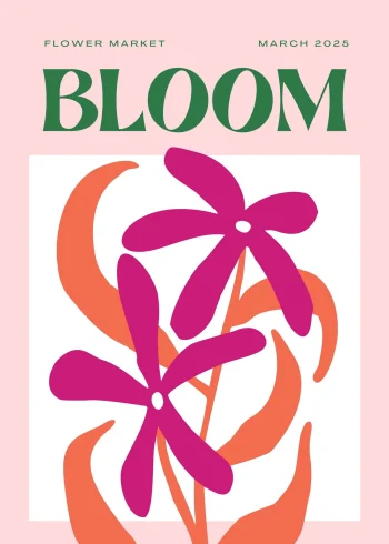 Bloom virágpiac falikép