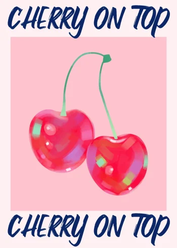 Cherry On Top cseresznyés falikép