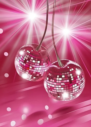 Disco cseresznye falikép