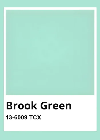 Brook Green zöld színminta falikép