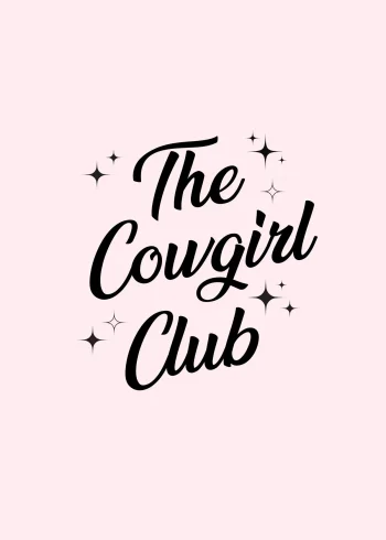 Cowgirl Club tipográfia falikép