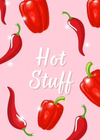 Hot Stuff paprika minta falikép