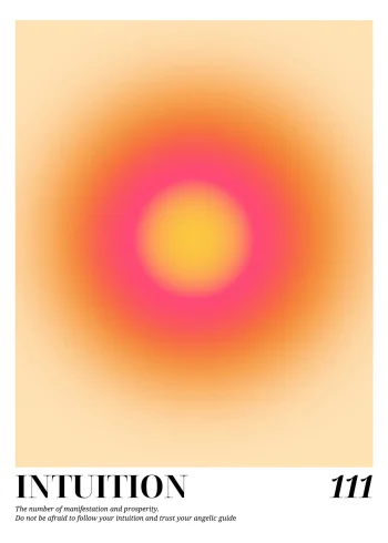 Intuíció 111 spirituális falikép
