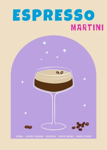 Espresso Martini koktél falikép