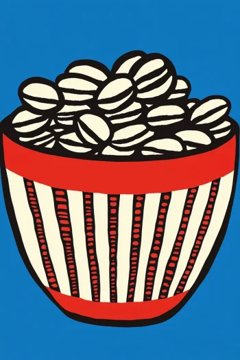 Popcorn vödör falikép