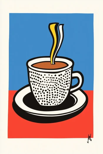 Espresso csésze falikép